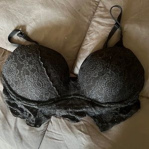 PINK Black Lace Bralette